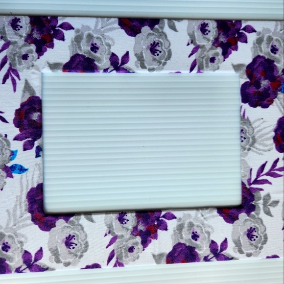 Lavender Dream Floral Fabric-Wrapped 8x10 Photo Frame Mat - Picture 3 of 7